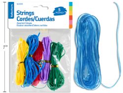 FILS EN PLASTIQUE POUR SCOUBIDOU DE COULEURS ASSORTIES - 5 PIÈCES